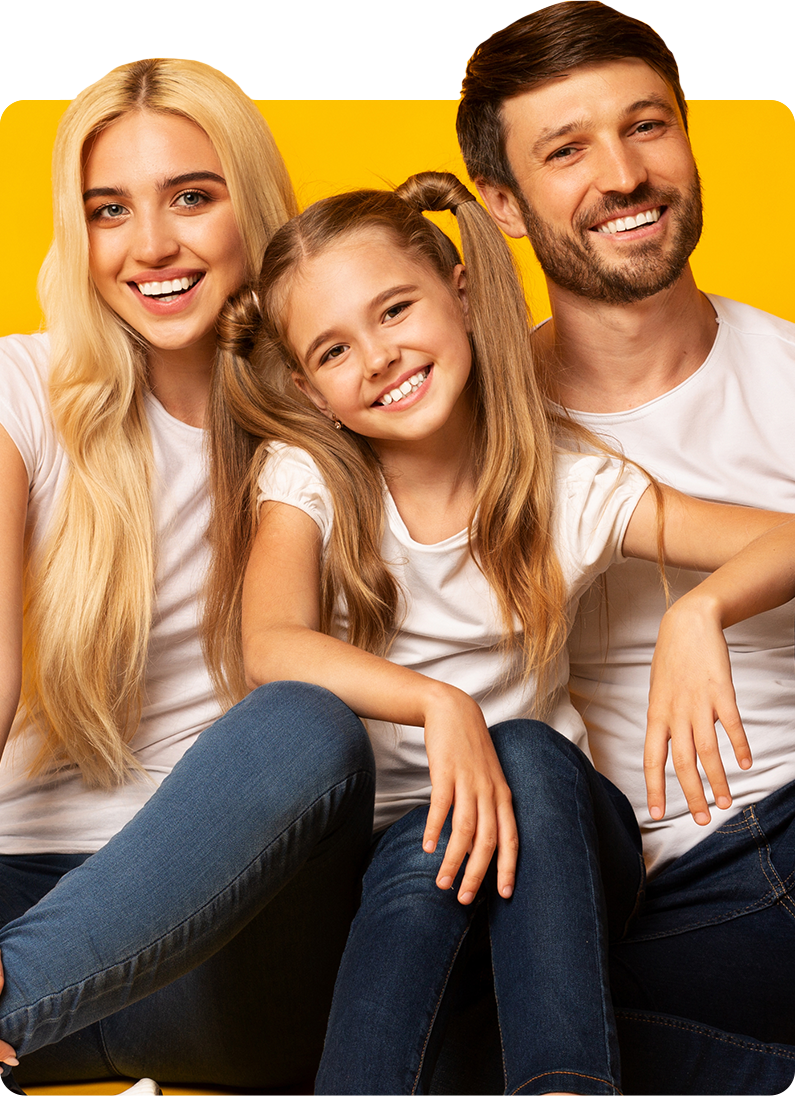 Family smiling